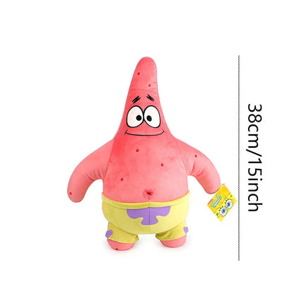 Anime Spongebob SquarePants Plush Toys – Patrick, Squidward, Mr. Krabs & Gary Stuffed Cartoon Toys, Birthday Gift for Kids