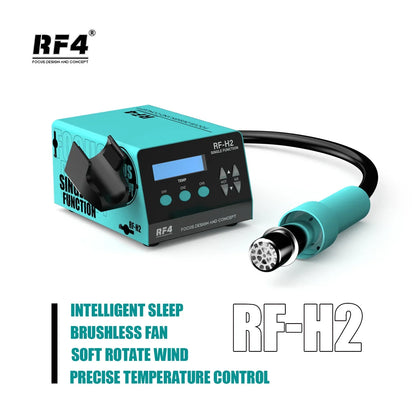 RF4 1000W Fast Desoldering Hot Air Gun - Digital Display Soldering Station for PCB Chip Repair, Intelligent BGA Rework