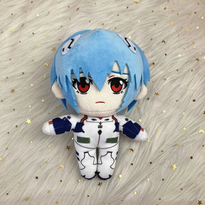 20cm Ayanami Rei Plush Toy – Kawaii Evangelion Anime Doll, Soft EVA Stuffed Plush for Room Decor & Gifts