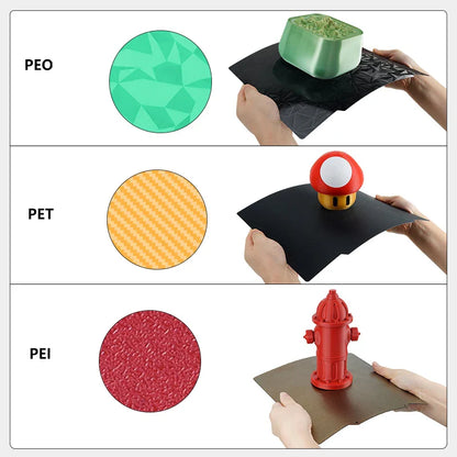 PEI Magnetic Build Plate 235x235mm Spring Steel 3D Printer Bed Sheet for Ender 3 V2, Ender 3, Ender 5, Neptune 4 Pro Heated Bed Upgrade
