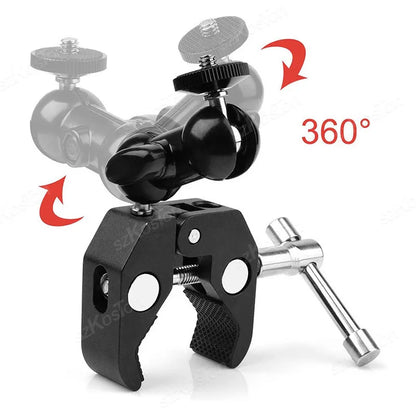 Selfie Stick Monopod Handlebar Mount – Compatible with Insta360 X4/X3/X2, GoPro 8-13 & DJI for Bicycle & Motorcycle
