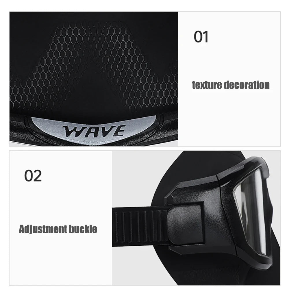 Professional Anti-Fog HD Diving Mask – Large Frame Fashionable Snorkeling Equipment, Full Face Scuba Diving Goggles