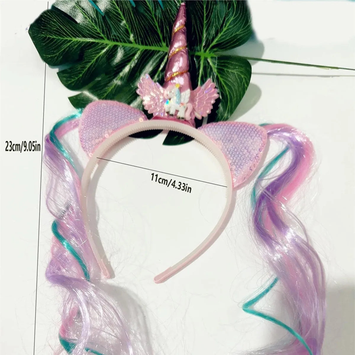 Unicorn Birthday Headband for Girls — Cute Kids Hair Hoop for Party & Baby Shower