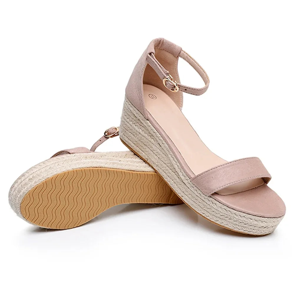 Plus Size Women’s Summer Wedges – High Heel Platform Sandals for Party, Evening & Wedding, Sizes 32–44
