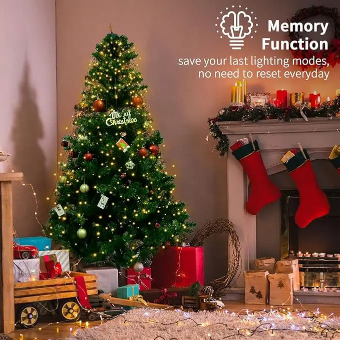 LED Christmas Tree String Lights – 1.5M/2M/3M Waterfall Garland for Patio, Garden, and Holiday Decoration 2025