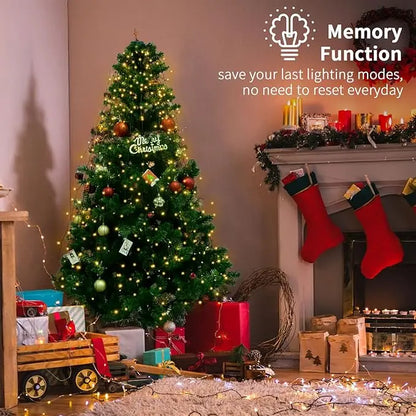 LED Christmas Tree String Lights – 1.5M/2M/3M Waterfall Garland for Patio, Garden, and Holiday Decoration 2025