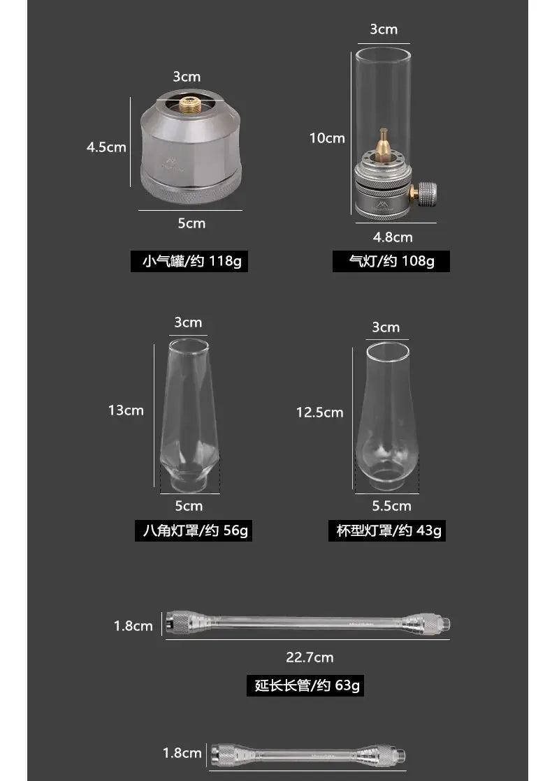 Mounthiker Camping Candle Lamp: Gas Lantern Night Light for Tents - Essential Outdoor Accessories