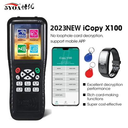 5YOA IX100 RFID Reader & Duplicator – Advanced Programmer, Copier & Writer for 13.56MHz & 125KHz Cards