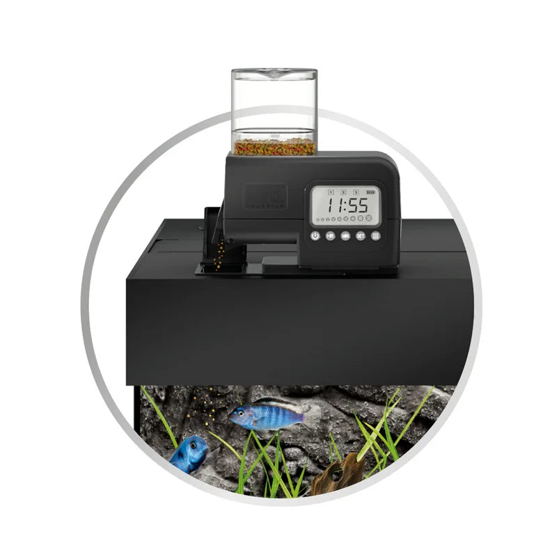 JUWEL Aquarium SMARTFEED 2.0 – Premium Automatic Fish Feeder with LCD Timer & Digital Food Dispenser