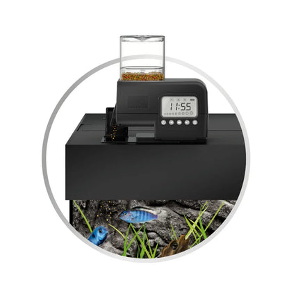 JUWEL Aquarium SMARTFEED 2.0 – Premium Automatic Fish Feeder with LCD Timer & Digital Food Dispenser