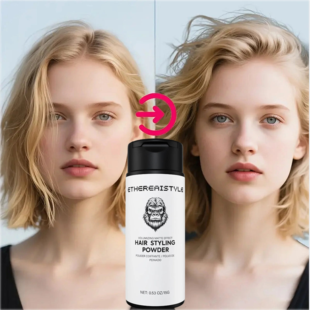 Hair Volumizing & Control Powder - Root Lift, Oil-Control & Long-Lasting Fullness Styling Powder for Women