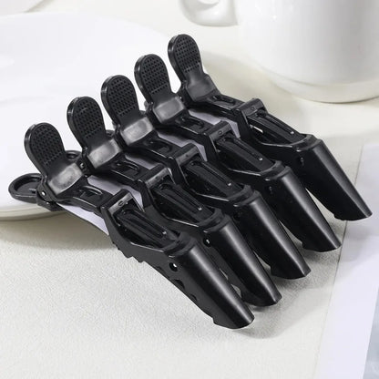 5/6PCS Alligator Hair Clips – Hairdressing Clamps & Crocodile Section Clips for Salon Styling and Barber Use