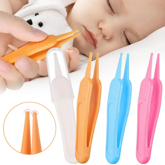 Baby Dig Booger Clip - Infant Ear Nose Navel Clean Tools, Kids Safety Tweezers Cleaning Forceps, Toddler Nasal Cavity Care Supplies
