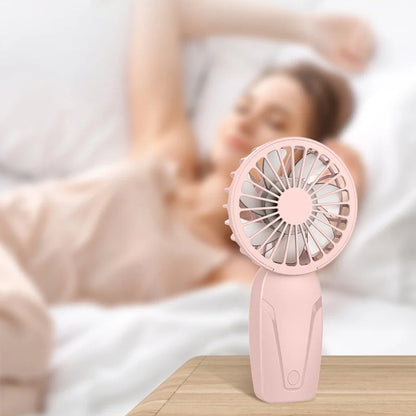 Portable Handheld Mini Fan – Lightweight ABS USB Rechargeable Pocket Fan for On-the-Go Cooling