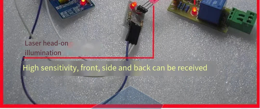 KY-008 650nm Laser Transmitter Module – Laser Sensor Receiver Kit, Non-Modulated Tube Module
