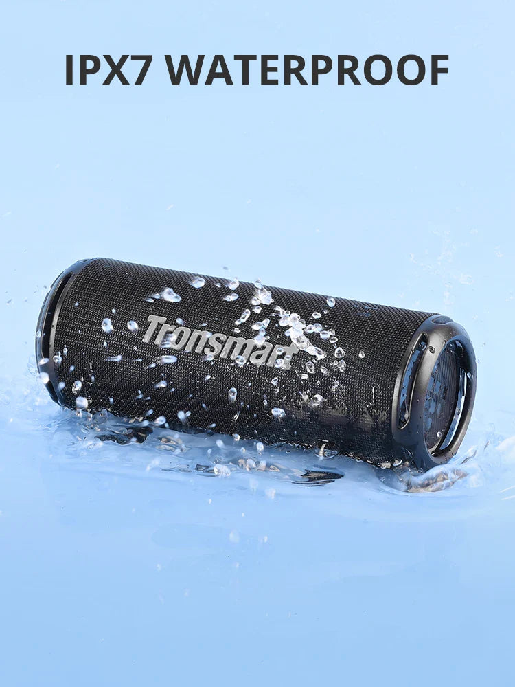 Tronsmart T7 Lite Bluetooth Speaker – Enhanced Bass, 24H Playtime, APP Control, IPX7 Waterproof Portable Speaker for Camping