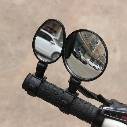 Universal Bicycle & Motorcycle Rearview Mirror | 360° Rotatable Adjustable Handlebar Mirror
