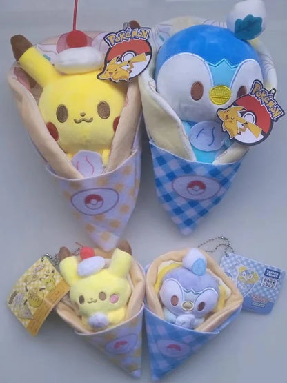 Kawaii Pokemon Plush Toys – Pikachu Pogaman Disassembly Pendant, Anime Character Dolls for Girls & Children, Christmas Gifts