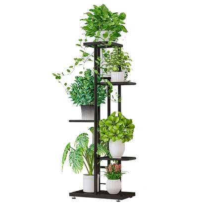 5 Floors 6 Potted Flower Stand Indoor Plant Shelf Metal Support Frame Garden Balcony Flower Pot Green Plant Home Decoration