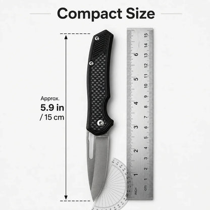 4-Pack Folding Pocket Knife Set - Stainless Steel EDC Knives with Clips for Outdoor Use