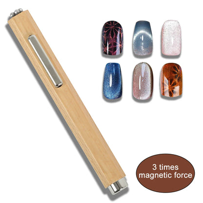 3-in-1 Magnetic Cat Eye Nail Stick – 130mm Multifunctional Gel Polish Magnet Pen with Strong Cylinder Design