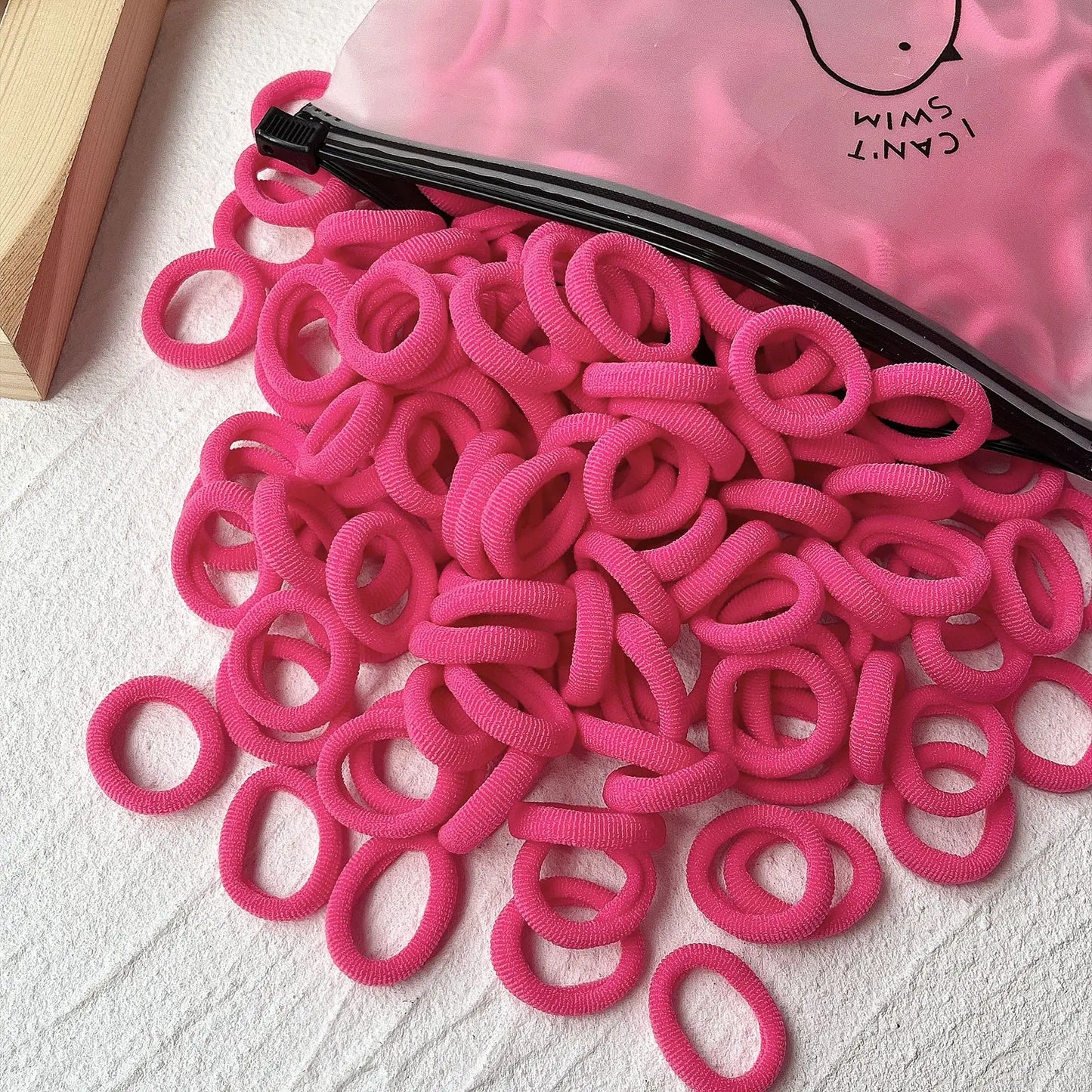 20/50PCS Kids Elastic Hair Bands – Girls Sweets Scrunchie Rubber Bands for Children Hair Ties & Headbands