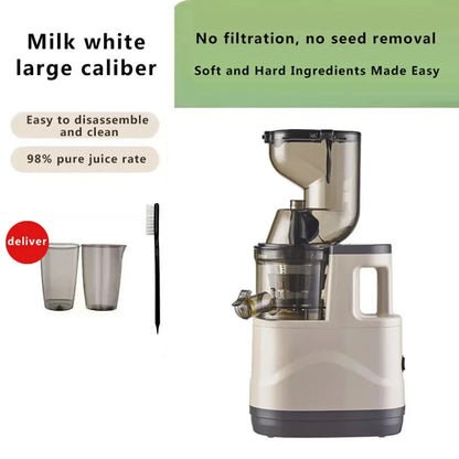 Houselin 7" Cold Press Juicer — Masticating Juicer Machine for Fruits & Vegetables