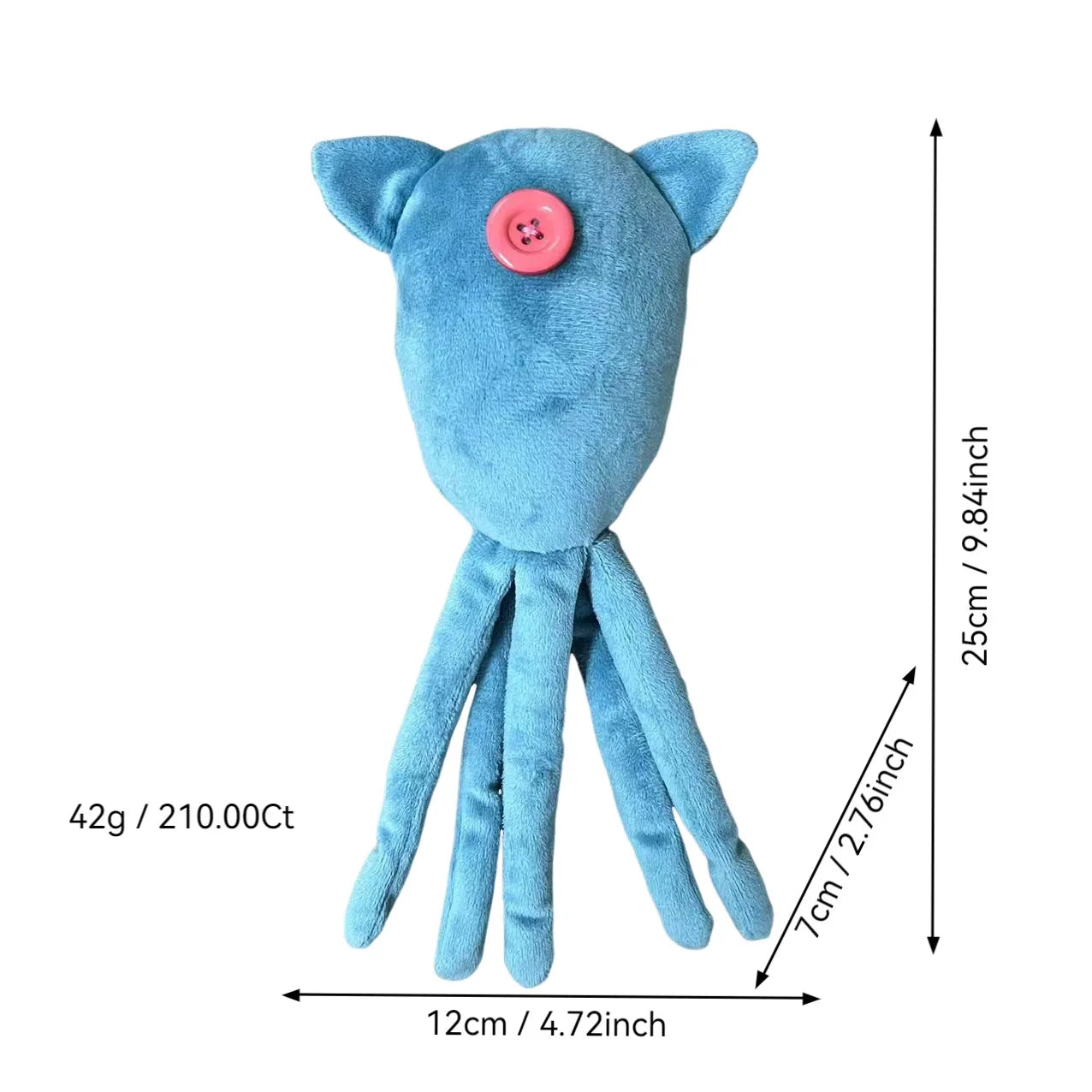 Coraline Squid Plush Toy – Cute Kawaii Cartoon Stuffed Doll Soft Pillow for Kids Birthday Gift & Collection