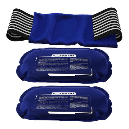 Medvice 2-Pack Reusable Gel Ice & Heat Wraps – Versatile Strap for Injuries, Joint Pain & Muscle Soreness