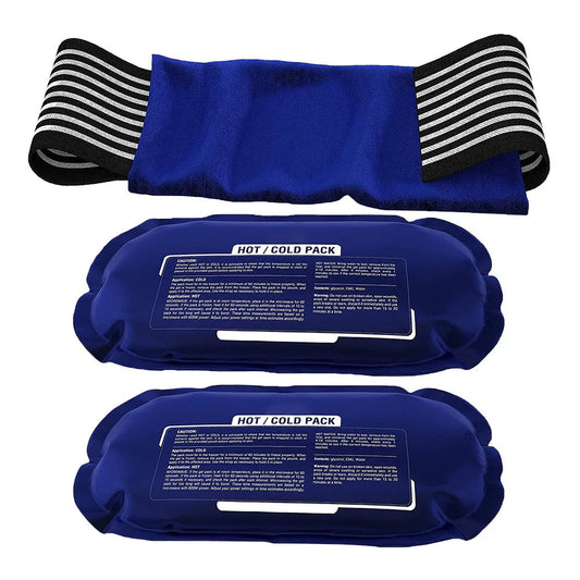 Medvice 2-Pack Reusable Gel Ice & Heat Wraps – Versatile Strap for Injuries, Joint Pain & Muscle Soreness