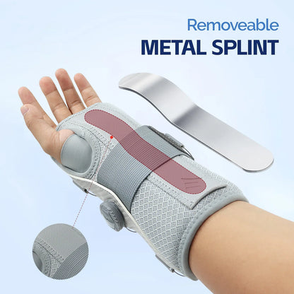 Adjustable Carpal Tunnel Wrist Brace — Hand Support Splint for Men & Women, Tendonitis, Sprains, Arthritis, and Wrist Pain