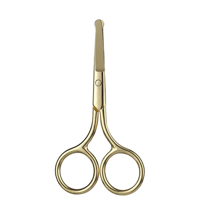 European-Style 9CM Makeup Scissors – Compact Stainless Steel Eyebrow, Nose Hair & Nail Trimming Tool