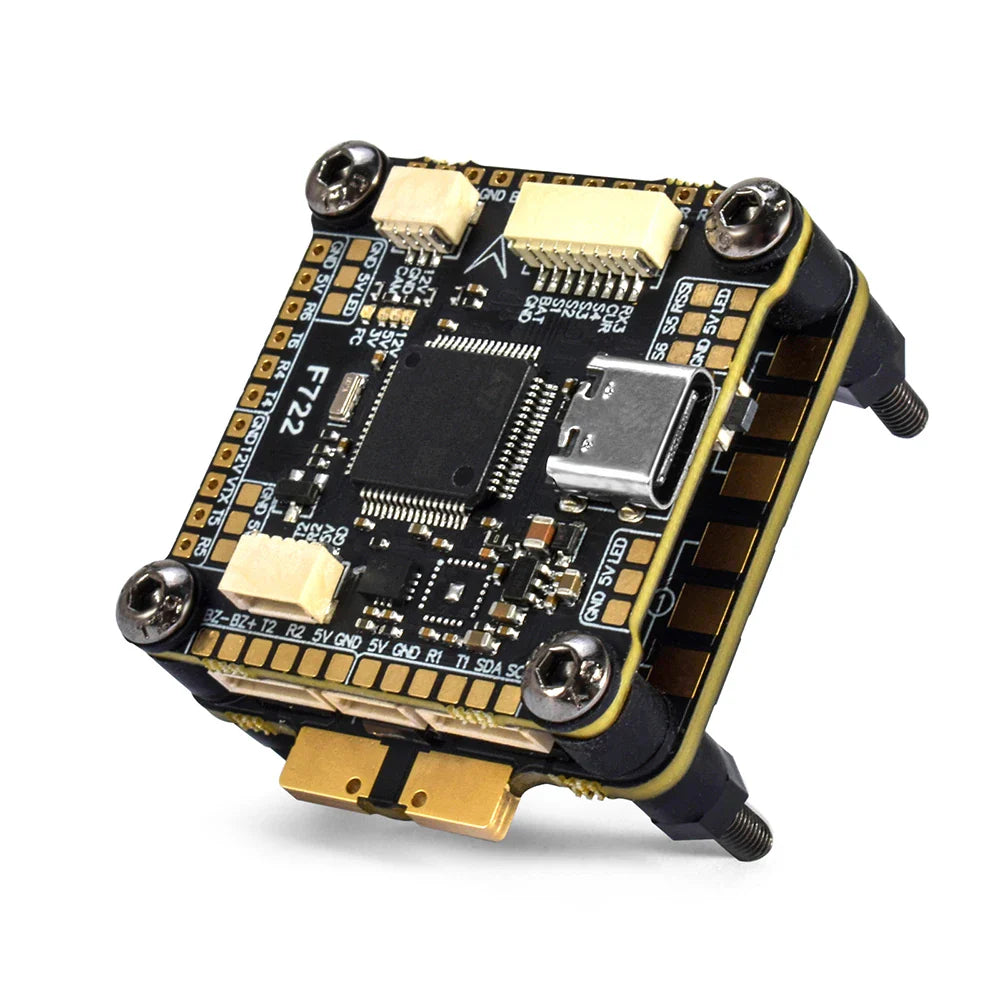 9IMOD F722 Flight Stack – F722 Flight Controller with 55A/60A ESC, 3-6S LiPo, ICM42688 Gyro for FPV Racing Drone