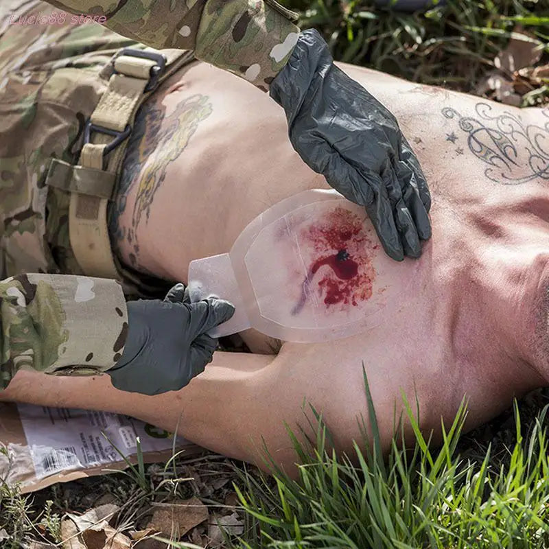 North American Rescue Hyfin Vented Chest Seal — Medical Emergency First Aid Outdoor Trauma Seal, Free Shipping