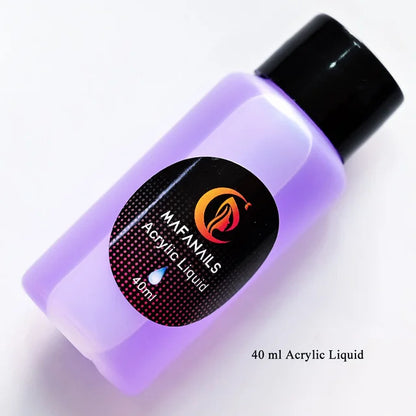 120ml EMA Acrylic Liquid Monomer - Crystal Nail Supplies for Professional Dipping, Carving, Nail Art, and Acrylic Powder Extensions