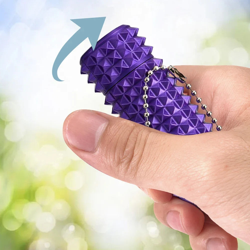 Mini Spiky Fidget Keychain - Pocket Stress Relief Stim Toy for Anxiety & Positive Gifts