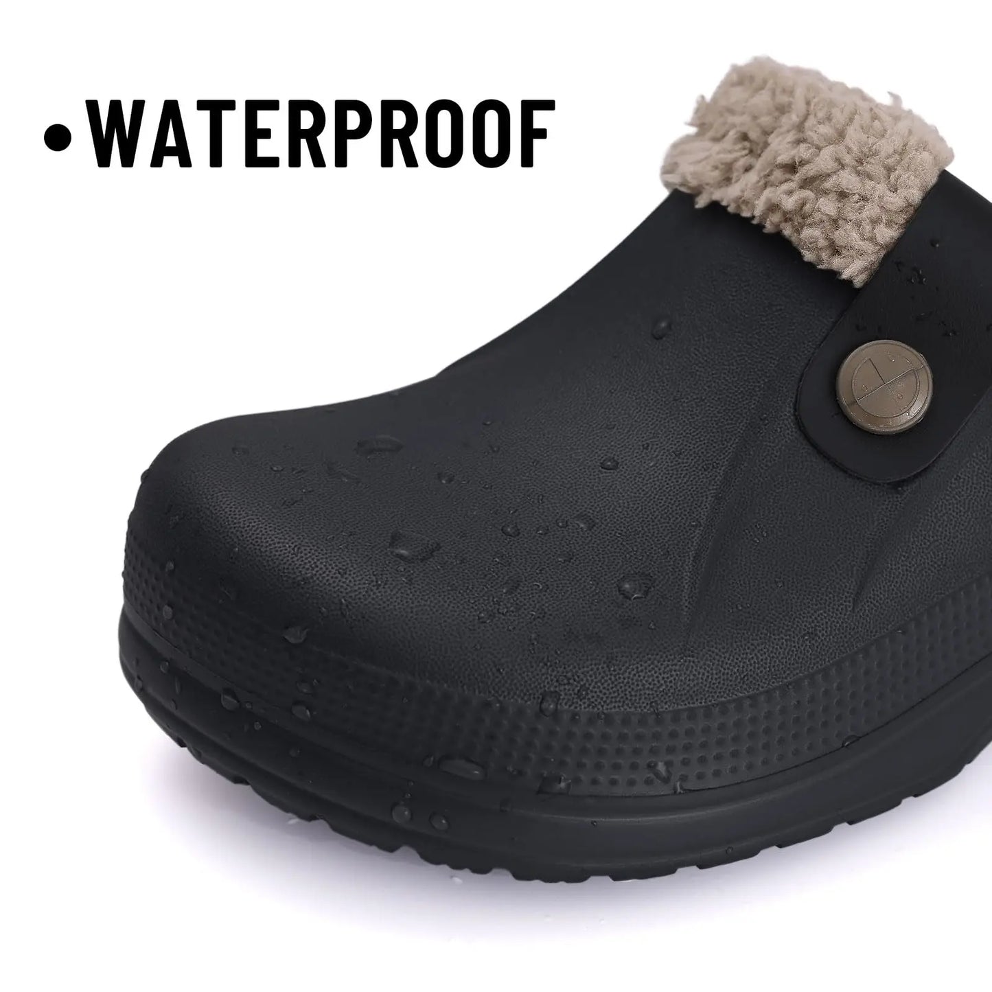 Bebealy Casual Women’s Garden Shoes & Warm Fluffy Men’s Waterproof Winter Slippers – Outdoor Antiskid Classic Leopard Design