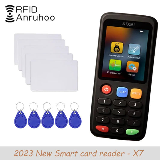 New RFID Smart Card Reader X7 – 125kHz Badge Copier & 13.56MHz NFC Decoder, Duplicator for IC/ID Chip, Ntag213/215 Key Writer