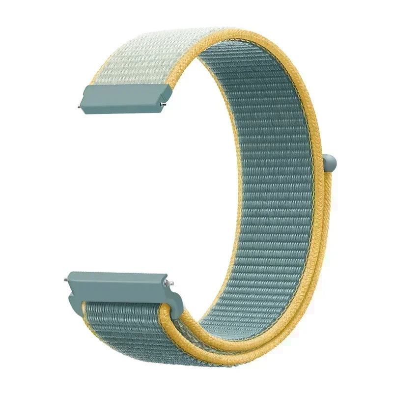 22mm Sport Nylon Loop Watch Band – Breathable Replacement Wristband for NORTH EDGE APACHE-46 Smartwatch, Durable Adjustable Strap