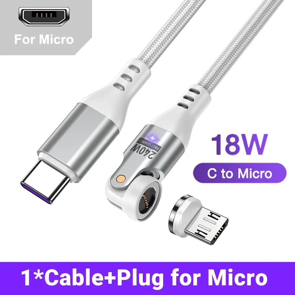 AUFU 240W Magnetic USB-C Cable - 100W PD 3.1 Fast Charging Wire for MacBook, iPad, Laptop & iPhone 15