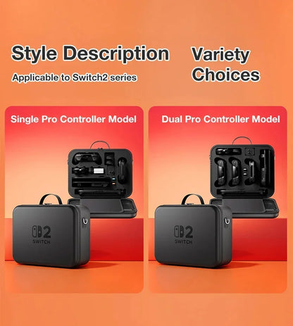 All-in-One 2025 Switch 2 Large Storage Case – Waterproof EVA Hard Carrying Bag for Mario Accessories