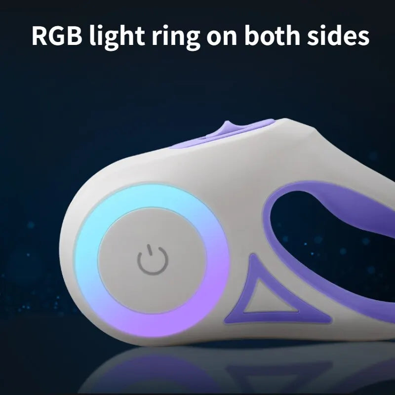 LED Flashlight Pet Leash - Retractable Lighted Night Outdoor Walking - Non-Slip Handle - 5M/3M - Dog Supplies