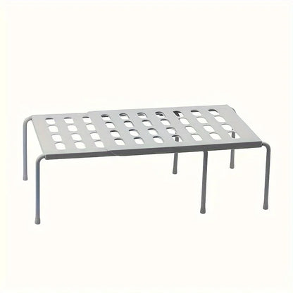 Adjustable Multi-Tier Plastic Shoe Rack — Space-Saving Storage Organizer for Sneakers, Slippers, Home, Dorm, Closet, White or Gray