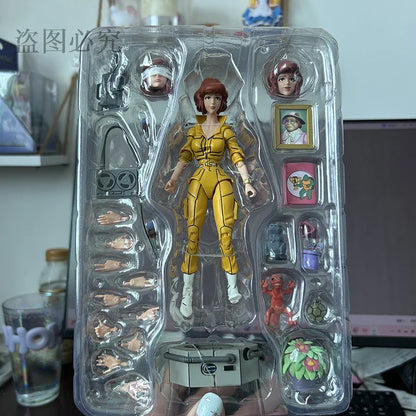 NECA Version 2.0 Female Reporter Action Figure — Yellow Clothes Collectible GK Statue Model Toy, Christmas Gift