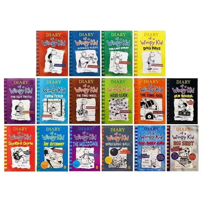 10-Book Set Diary of a Wimpy Kid – English Children’s Fiction Books Volumes 1-10