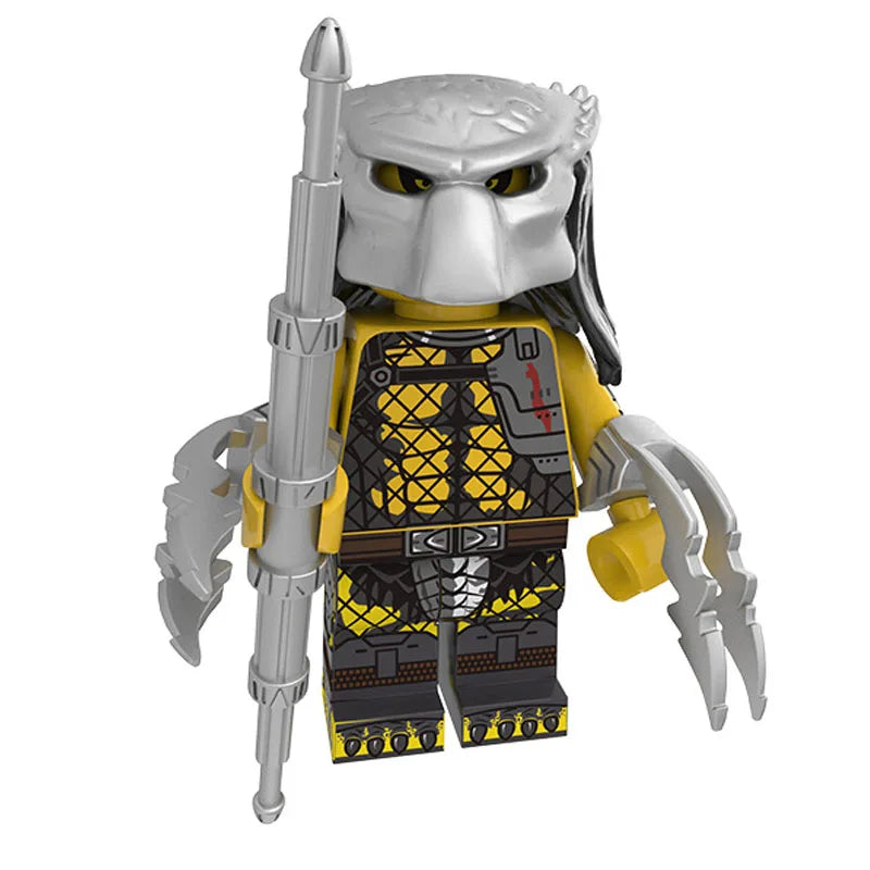 Locking Alien Action Figure — Prometheus Ice Monster Robot Building Blocks Toy, Educational Gift for Children