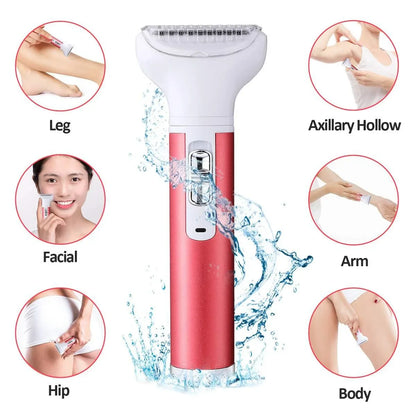 Electric Female Shaver – All-in-One Intimate Care for Armpit & Pubic Hair Trimming and Shaving