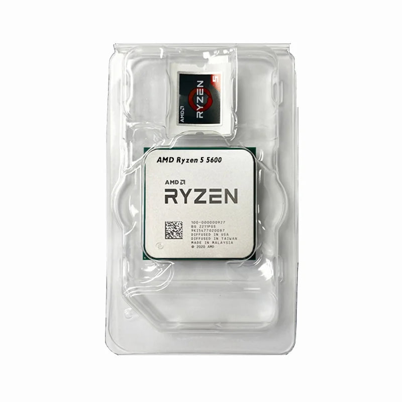 NEW AMD Ryzen 5 5600 – 3.5GHz 6-Core 12-Thread CPU Processor, 7nm, L3=32MB, Socket AM4