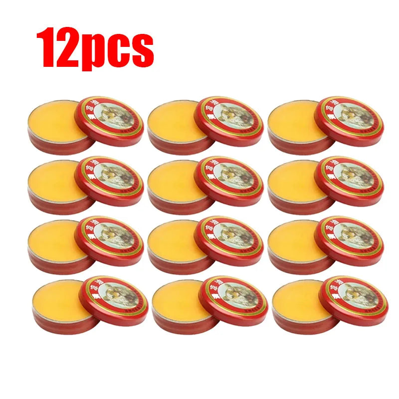 Tiger Balm Solid Ointment – 6/18/24/36pcs Essential Oil Balm for Cold, Headache, Dizziness & Muscle Relief