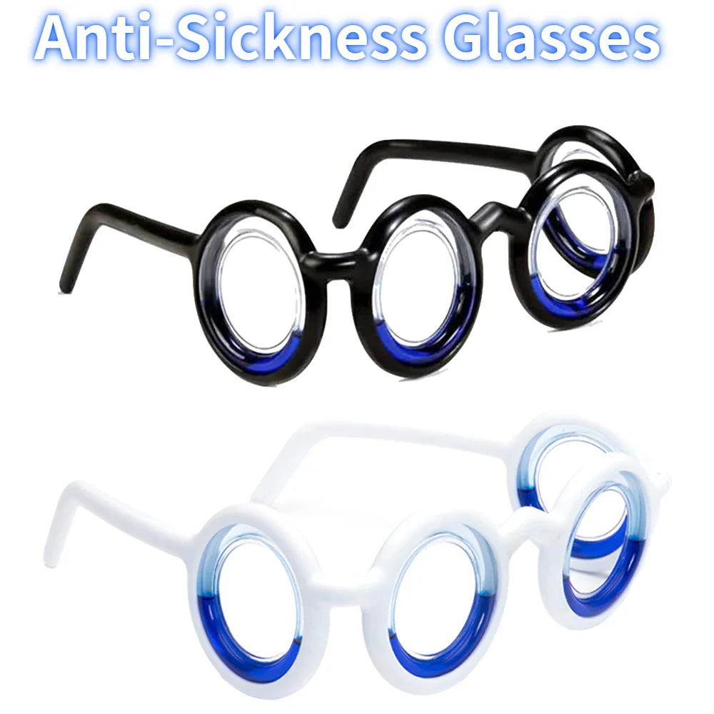 Car Anti-Vertigo Glasses – Motion Sickness Glasses without Lens, Detachable Lightweight Travel Accessories for Adults & Children